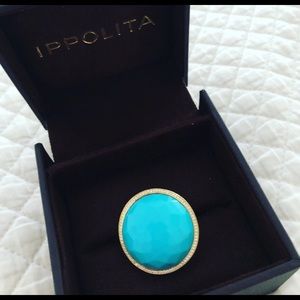 Ring😍18k Gold large ring 💍